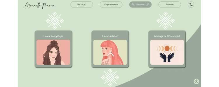 Projet Mariette Perrin : section prestation