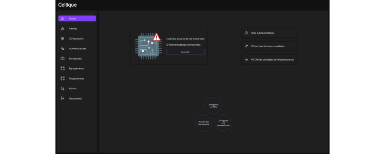 Projet Celtique : page d'accueil